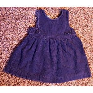 Girl's Size 9 M 6-9 Month One Piece Navy Nordstrom Baby N Corduroy Jumper Dress